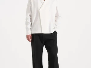 Alban - Double Breasted Shirt - White