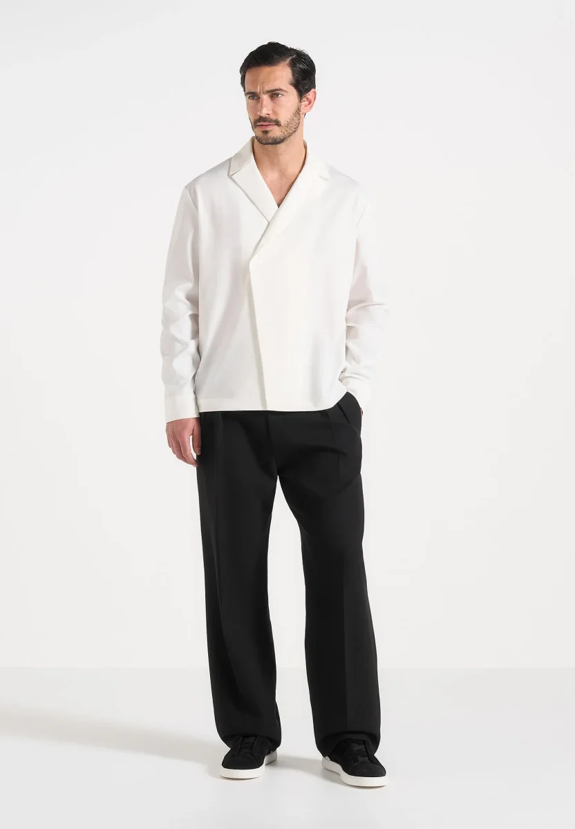 Alban – Double Breasted Shirt – White
