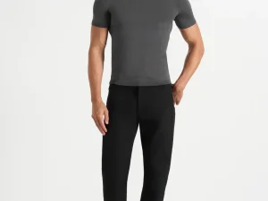 DN001 - Tapered Fit Denim Jeans - Black